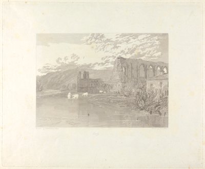 St. Agatha's Abbey, Easby av John Le Keux