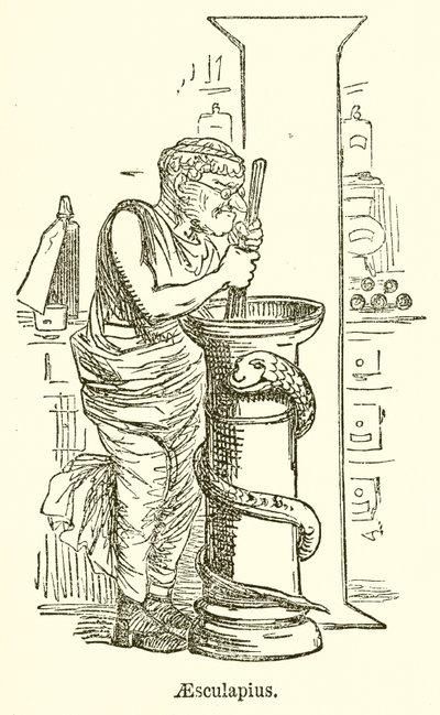 Aesculapius av John Leech