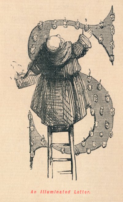 Et opplyst brev, c1860, c1860 av John Leech
