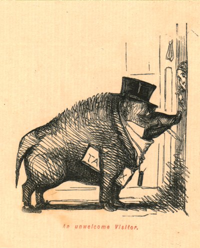 En uvelkommen besøkende, 1897. av John Leech