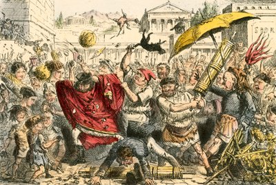 Appius Claudius straffet av folket av John Leech