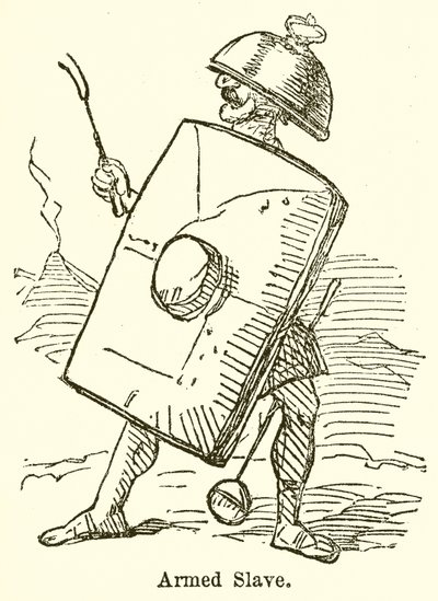 Væpnet slave (gravering) av John Leech