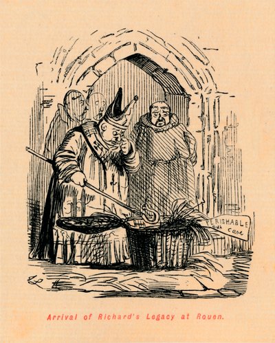 Ankomst av Richards Legacy til Rouen, c1860, c1860 av John Leech