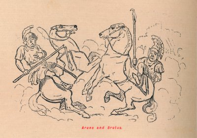 Aruns og Brutus, 1852 av John Leech