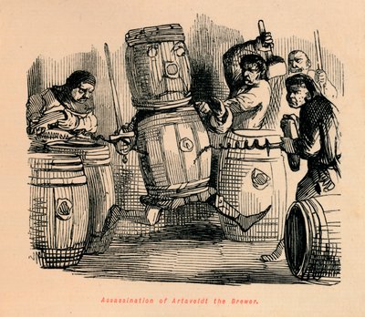 Attentatet på bryggeren Artaveldt, c1860, c1860 av John Leech