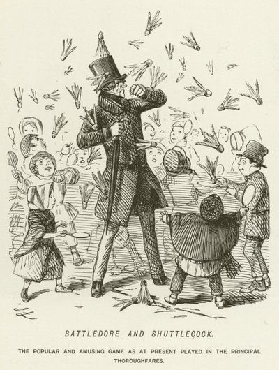 Battledore og Shuttlecock av John Leech