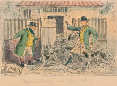 Billy blir introdusert for Majors Harriers, 1858 av John Leech
