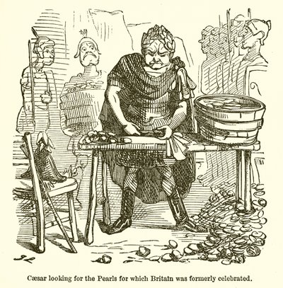 Caesar leter etter perlene som Storbritannia tidligere ble feiret for av John Leech