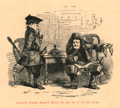 Kaptein Fisher tror ikke han kan gjøre det til prisen, 1897. av John Leech
