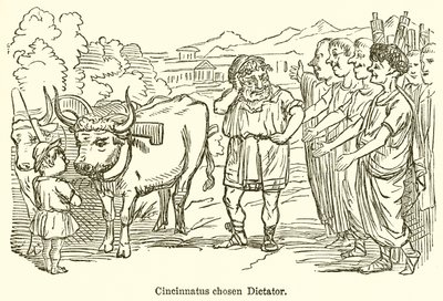 Cincinnatus valgte diktator av John Leech