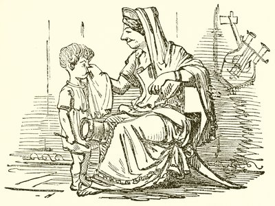 Cornelia, mor til Gracchi av John Leech