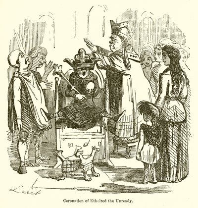 Kroningen av Ethelred the Unready av John Leech