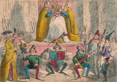 Kroningen av Henrik den fjerde fra de beste myndighetene, 1850 av John Leech