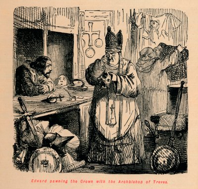 Edward panter kronen med erkebiskopen av Treves, c1860, c1860 av John Leech