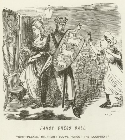Fancy Dress Ball av John Leech