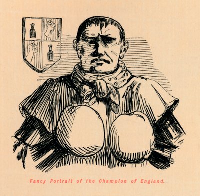 Fancy Portrait of the Champion of England, c1860, c1860 av John Leech