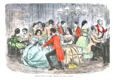 Foxhunters Regaling in the Present Degenerate Days, c1856 av John Leech