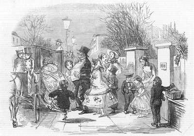 Går til pantomime av John Leech