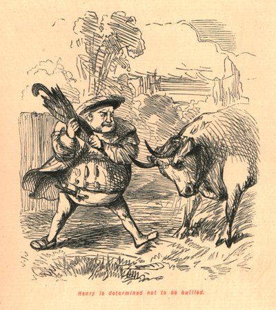 Henry er fast bestemt på ikke å bli mobbet, 1897. av John Leech