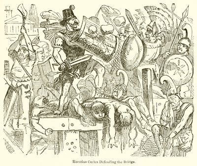 Horatius Cocles forsvarer broen av John Leech