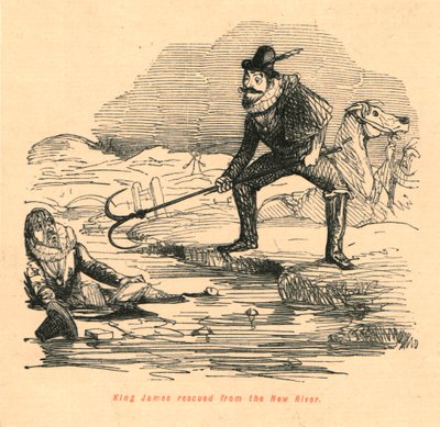 King James reddet fra New River, 1897. av John Leech