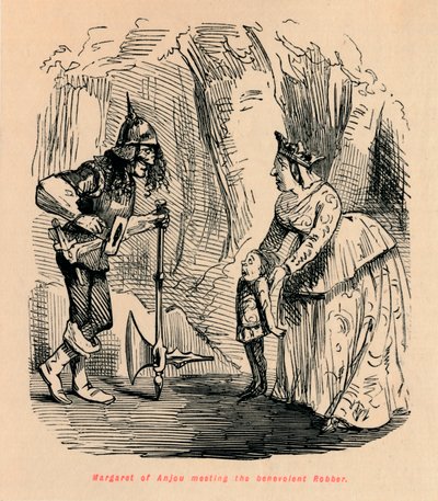 Margaret av Anjou møter den velvillige røveren, av John Leech
