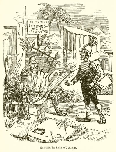 Marius i ruinene av Kartago av John Leech