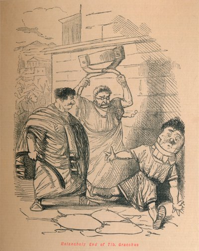 Melankolsk slutt på Tib Gracchus, 1852 av John Leech