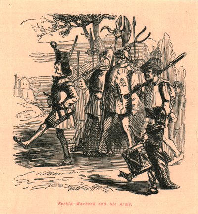 Perkin Warbeck og hans hær, 1897. av John Leech