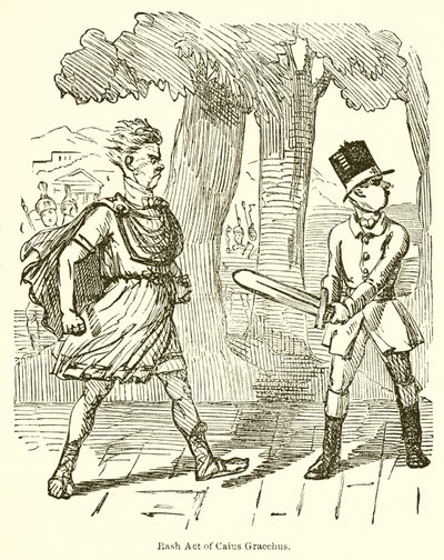 Utslett Act av Caius Gracchus av John Leech
