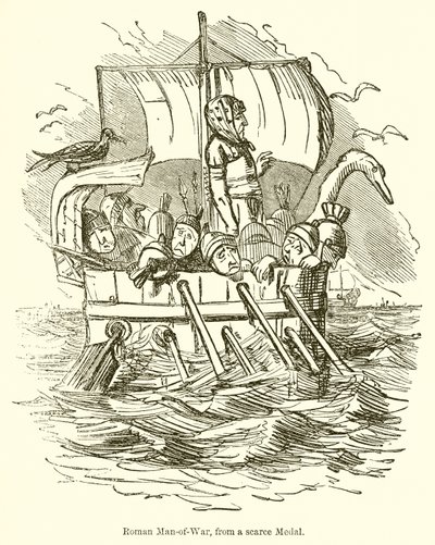 Roman Man-of-War, fra en knapp medalje av John Leech
