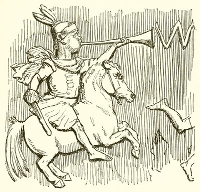 Romersk soldat til hest av John Leech