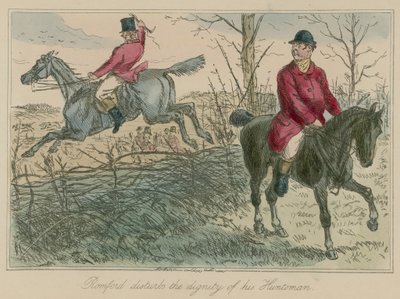 Romford forstyrrer verdigheten til sin Huntsman av John Leech