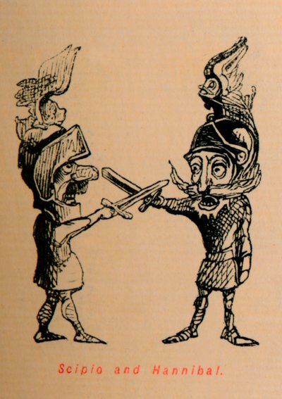 Scipio og Hannibal, 1852 av John Leech