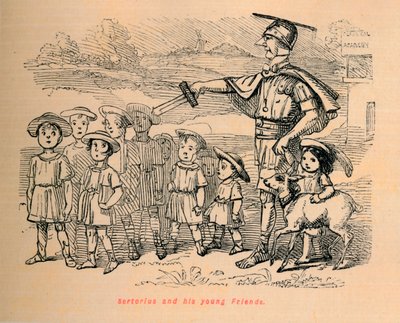 Sertorius og hans unge venner, 1852 av John Leech
