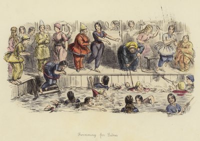 Svømming for damer av John Leech