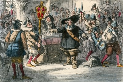 Ta bort den Bauble Cromwell som oppløser det lange parlamentet av John Leech