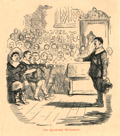 Barebones-parlamentet, 1897. av John Leech