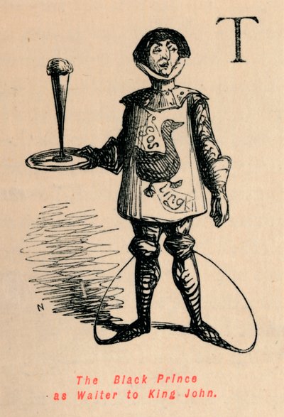 Den svarte prinsen som servitør for kong John, c1860, c1860 av John Leech