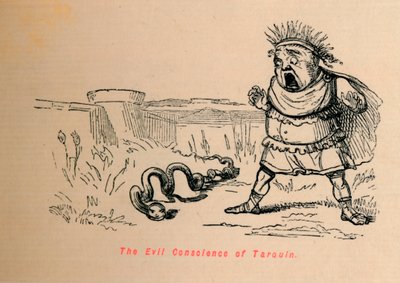 Den onde samvittigheten til Tarquin, 1852 av John Leech