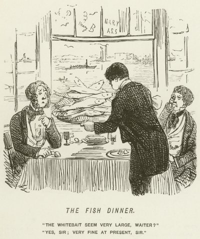 Fiskemiddagen av John Leech