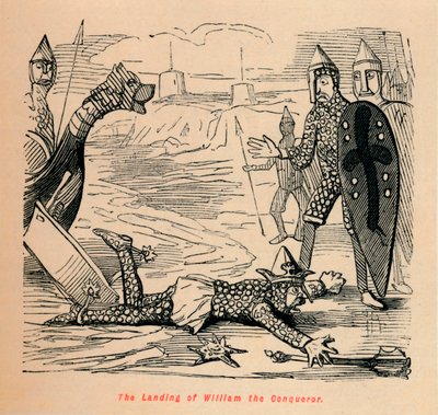 Landingen til Vilhelm Erobreren, c1860, c1860 av John Leech