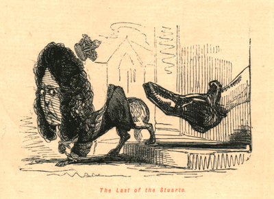 The Last of the Stuarts, 1897. av John Leech