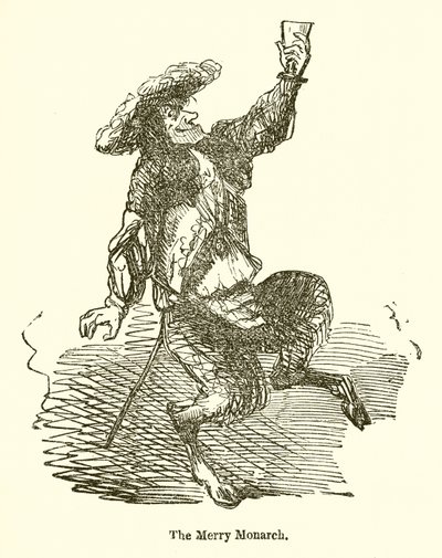 Den glade monarken av John Leech