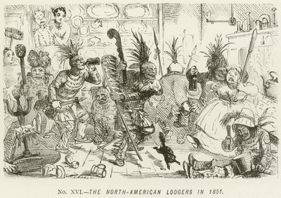 The North-American Lodgers i 1851 av John Leech