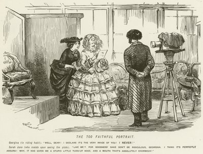 The Too Faithful Portrait av John Leech