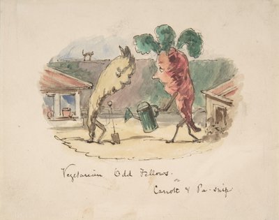 Vegetariske Odd Fellows: eller, Carrott og Pa-Snip, 1837-64. av John Leech