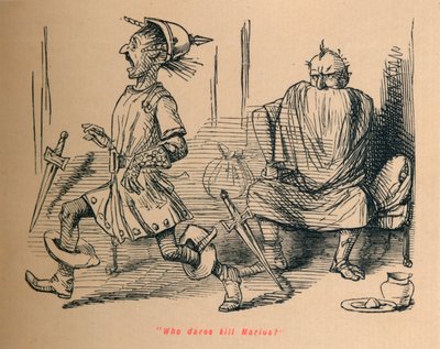 Hvem tør drepe Marius, 1852 av John Leech