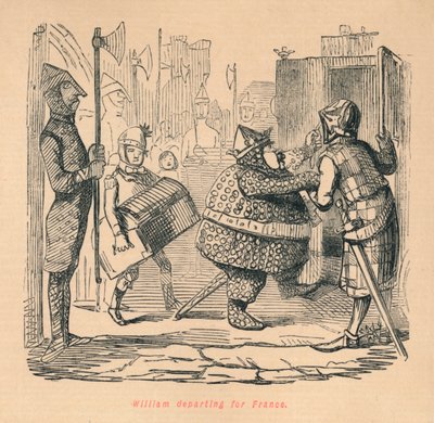 William dro til Frankrike, c1860, c1860 av John Leech