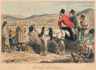 Hunting the Hounds, 1865. Kunstnere: John Leech, Hablot Knight Browne. av John Leech and Hablot Knight Browne